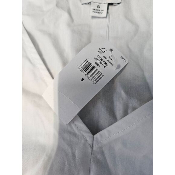 GAP NEW TAGS Maternity White Tiered Blouse Size Small - Picture 6 of 9